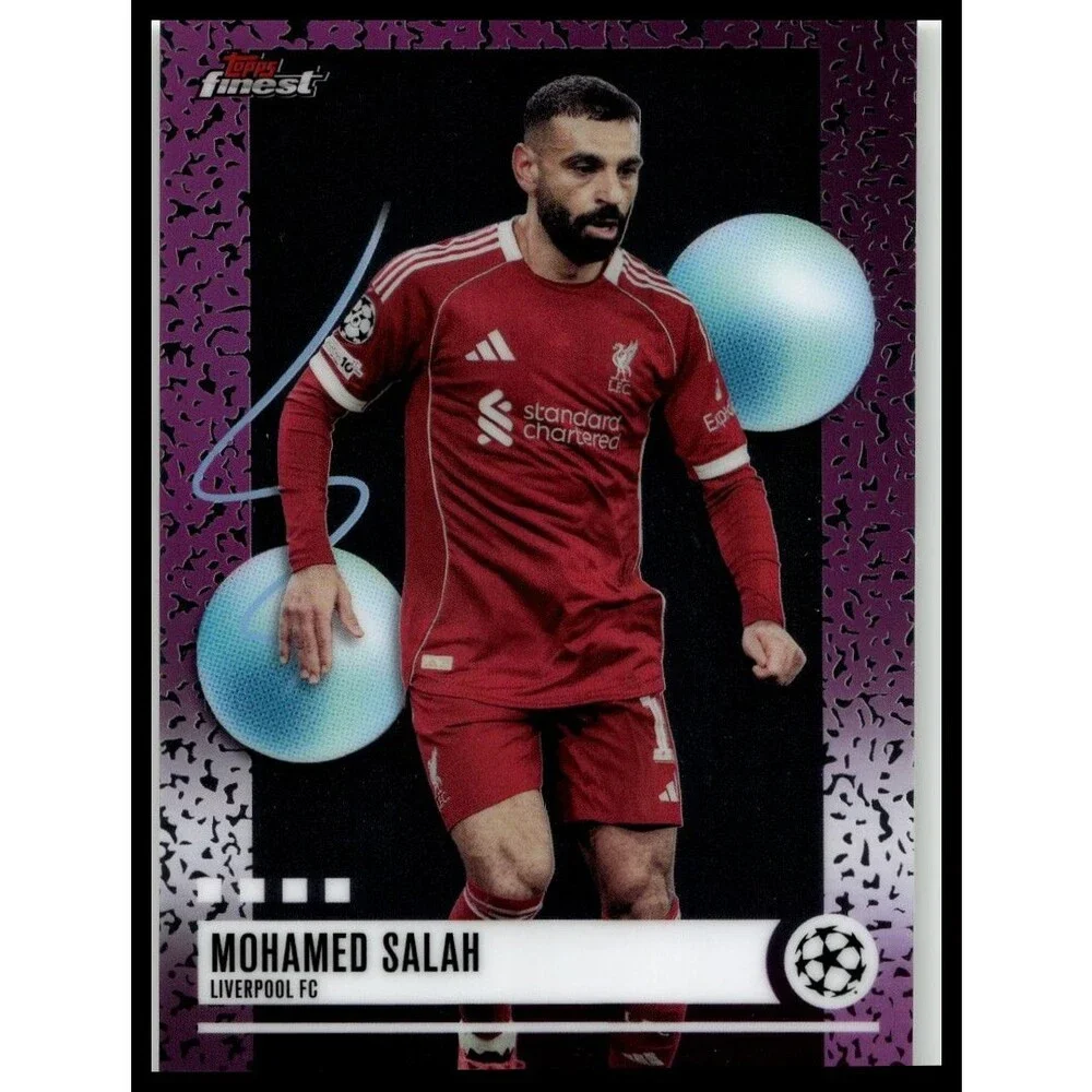 2025-26 Finest UEFA Mohamed Salah #363 Liverpool Uncommon